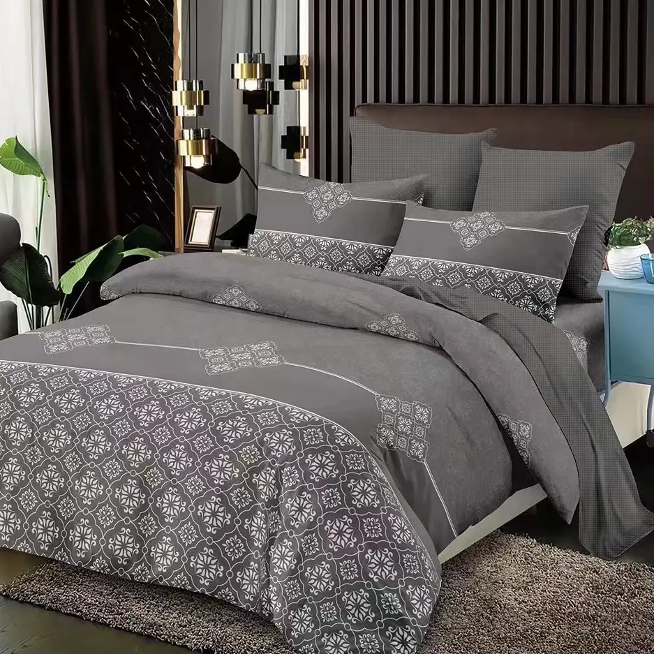 Set Selimut Ukuran Raja Tempat Tidur Mewah Tempat Tidur Hometextile Bed Duvet Cover