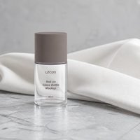 Flacon roll-on en verre de 50 ml, contenant cosmétique pour soins de la peau, parfum, huile essentielle