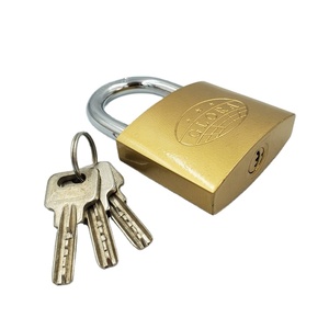 75Mm Messing Kleur Geïmiteerd Schilderen <span class=keywords><strong>Computer</strong></span> Sleutel Top Security Ijzer Hangslot - Product Image 1