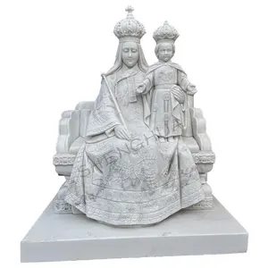 Personnalisé Blanc Marbre Naturel <span class=keywords><strong>Catholique</strong></span> Religieux Béni Statue En Pierre Marbre Vierge Marie Notre-Dame <span class=keywords><strong>De</strong></span> Fatima Pour <span class=keywords><strong>L</strong></span>'<span class=keywords><strong>église</strong></span> - Product Image 1