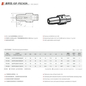 Portaherramientas portabrocas hidráulico gran oferta para ferrocarriles PSC40A D6D8D10D12 portaherramientas hidráulico - Product Image 6