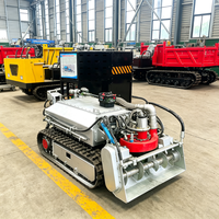 Robot autopropulsé de nettoyage de boues de canalisations sous-marines, robot déboucheur de canalisations combiné sur chenilles pour l'inspection des conduites