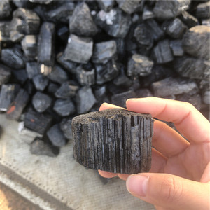 Natural Black Tourmaline Rough Stone Black Tourmaline <strong>Raw</strong> <strong>Crystal</strong> - Product Image 5