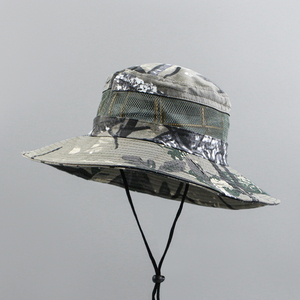 Bán Buôn Ngụy Trang Ngư Dân <span class=keywords><strong>Hat</strong></span> Với Biểu Tượng Tùy Chỉnh Cho Nam Giới Phụ Nữ Mùa Hè Ngoài Trời Sunproof Rộng Brim Không Thấm Nước Xô Mũ - Product Image 3