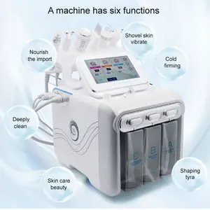 6 In 1 Oxygen Jet Facial High Pressure 2023 Face Treat Hydra Peel Skin Facial Machine At Home