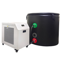 Enfriador y Calentador de Agua Digital Automático de Alta Capacidad R410A con Compresor y Bomba para Spa y Centros de Bienestar
