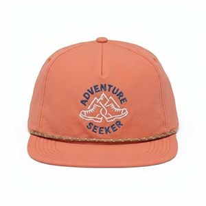Casquettes Snapback personnalisées avec logo brodé OEM, casquettes à 5 panneaux, casquettes en nylon non structurées - Product Image 2