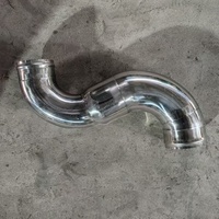 Tuyau flexible d'échappement en acier inoxydable, soufflet flexible ondulé à souder sur les extrémités à bride pour remplacement de système d'échappement