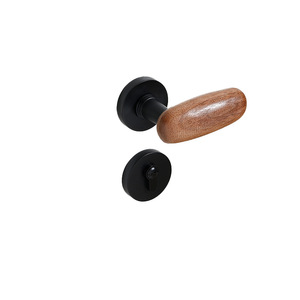 Leather Lever Lock Zinc Alloy Silent Door Lock For Wooden Interior Doors 7081 - Product Image 3