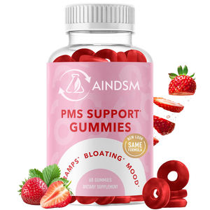 Ventes en gros de gommes vitaminées PMS végétaliennes pour femmes, gommes pour les douleurs menstruelles pour soutenir l'équilibre hormonal et soulager les crampes - Product Image 1