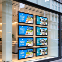 Layar Display Digital LCD Gantung Portabel Ultra Tipis untuk Kontrol Industri Android Indoor, Signage Digital untuk Iklan di Mal Ritel