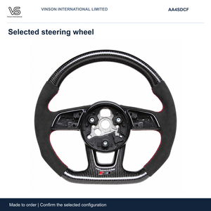 Volante de Fibra de Carbono para Audi A4, Configuración Seleccionada con Centro Abierto AA4SDCF - Product Image 1