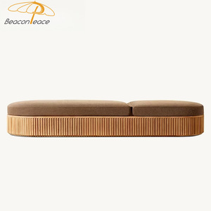 Diseño moderno Muebles de exterior Tumbona de madera de teca <span class=keywords><strong>Jardín</strong></span> Resort Ocio Hotel Piscina Tumbona de madera de teca - Product Image 4