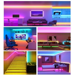 Tiras <span class=keywords><strong>LED</strong></span> COB para correr de alta densidad programables 784chips/M APP control remoto colores mágicos DC24V RGBW para decoración de Navidad - Product Image 6