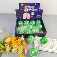 Balle anti-stress souple et craquante en cire de raisin vert, faite à la main, avec coque extérieure super douce et éclatante, jouet sensoriel pour le soulagement du stress, cadeau