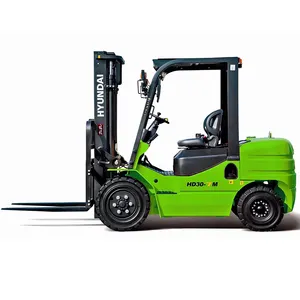 2ton 2.5ton 3ton Hyundai Diesel Forklift HD30 3000kg Widely Use Green Forklift Truck