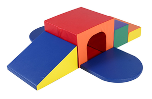 Jeu de blocs de <span class=keywords><strong>construction</strong></span>, jouet en mousse pour enfants, pièces d'assemblage souple et d'escalade, chenilles, pour tout-petits et pré-épilation, supermarché - Product Image 4