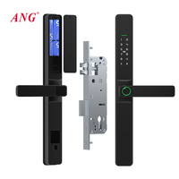 Cerradura Electrónica Inteligente para Puerta con Tarjeta ANG 3585, Cerradura de Embutir Ttlock con Huella Dactilar y Contraseña, Impermeable, para Puerta de Vidrio