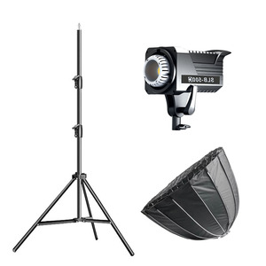 Kit d'éclairage professionnel pour séance photo 120W LED, avec boîte à lumière et support pour photographie et tournage vidéo <span class=keywords><strong>YouTube</strong></span> - Product Image 1