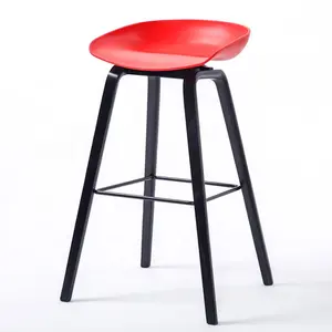 מכירה חמה באיכות גבוהה עיצוב חדש pp רגליים פלסטיק מסגרת מסעדה סלון גבוה מושב כסאות בר כסאות בר