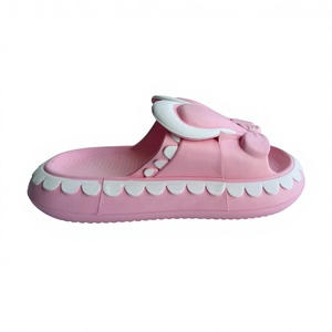 Pink EVA Flip Flops 37-40 Anti Slip Open Toe Home Slippers Summer Solid Buckle Design PVC Lining 40MM Sole - Product Image 6