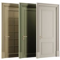 Porte principale moderne en bois massif de noyer noir Design de porte intérieure en bois pour les maisons Puertas De Interior