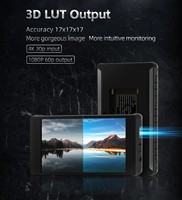 FPortkeys PT6 Moniteur de champ de caméra à écran tactile de 5.2 pouces avec 4K 30p 3D LUT Hd 1920x1080 sur les moniteurs de caméra