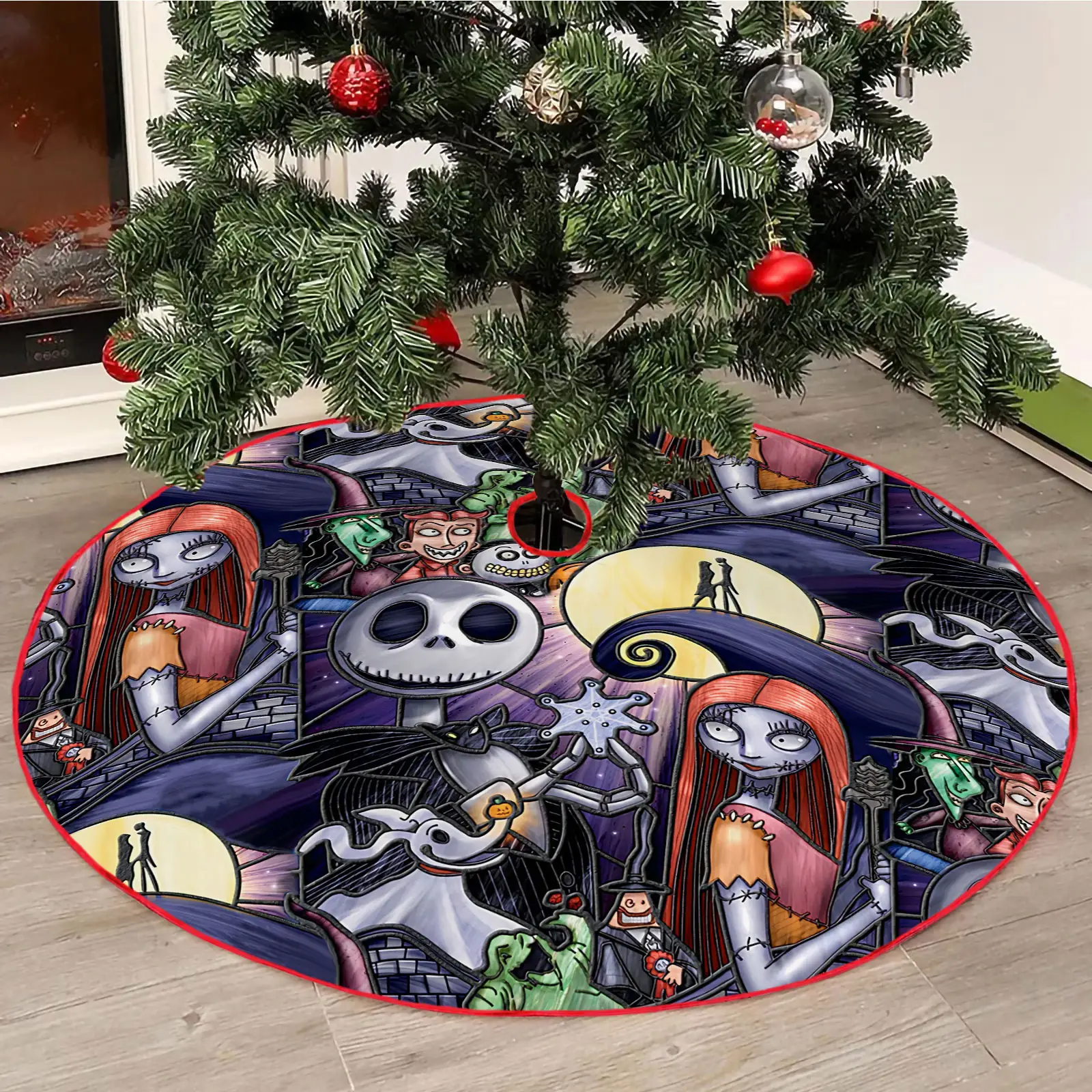 New Arrival Tree Skirt Christmas Decorations 48 Inch Cartoon Ornaments Gifts Christmas Tree Skirts for Party Holiday