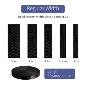 Bán buôn Đen 2.5cm Polyester xương cá <span class=keywords><strong>Webbing</strong></span> hạt Mỹ giả Nylon <span class=keywords><strong>Webbing</strong></span> dây đai an toàn đóng đai - Product Image 5