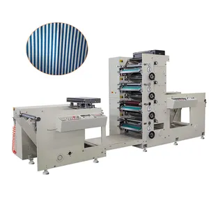 Automatic Label Flexo Printing Machine with Laminating+Rotary Die Cutting Slitting+Sheeting Station/Paper Cup/ Film Sticker Flex