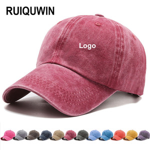 Casquette de baseball unie pour homme RUIQUWIN avec logo personnalisé, respirante, minimaliste, à visière bombée, chapeau de soleil sportif pour un usage quotidien en extérieur - Product Image 1