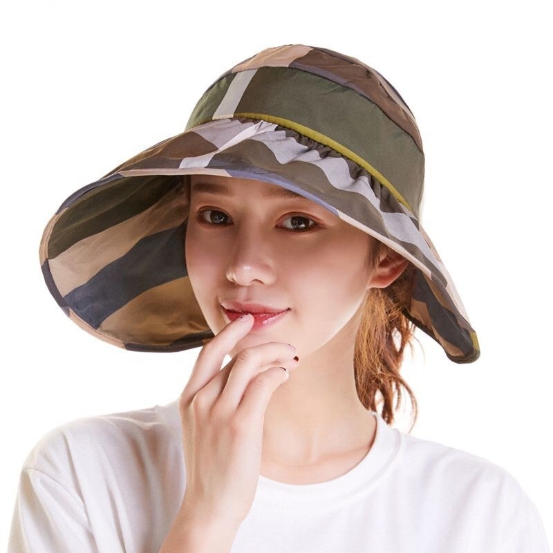 Foldable Stylish Bucket Hats for Women Outdoor Plaid  display picture 3