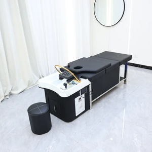 Equipo de Spa para Cabeza Japonés, Cama de Champú Negra con Circulación de Agua y Tanque de Agua de 150L - Product Image 4