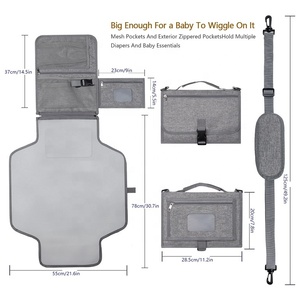 <span class=keywords><strong>Sac</strong></span> à <span class=keywords><strong>langer</strong></span> pliable imperméable EVA détachable moderne pour bébé <span class=keywords><strong>sac</strong></span> à <span class=keywords><strong>langer</strong></span> avec bandoulière tapis produits pour bébé avec quantité minimale de commande bas - Product Image 5