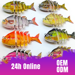 Umpan Buatan MISTER LURE 15.5g 75mm Multi Bagian untuk Memancing Air Tawar, Warna Kustom, Umpan Ikan Kakap - Product Image 1