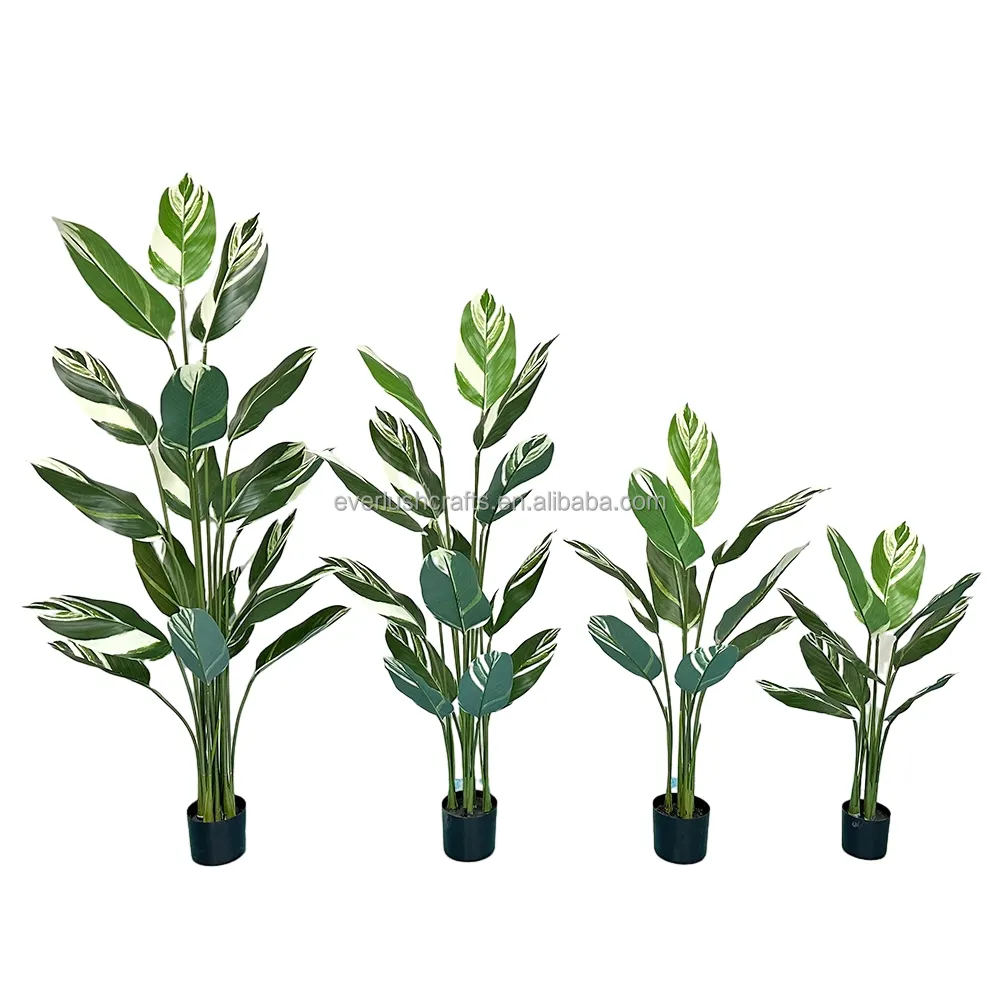 Árvore Viajante artificial de 90-180 cm, planta bonsai de folhas de plástico para uso doméstico, sala de estar e escritório, ideal para uso interno e externo, venda imperdível