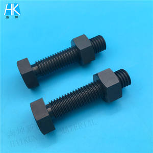 Perno de rosca de tuerca de tornillo de cerámica Si3N4 de nitruro de silicio de precisión personalizado de fabricantes - Product Image 4