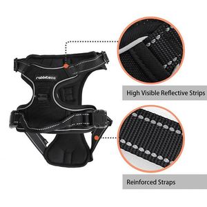 Harnais Réglable pour Chien Anti-Traction avec Poignée, Gilet Réfléchissant et Collier, Sangles Renforcées Haute Visibilité, Contrôle Facile – Certifié BSCI - Product Image 4