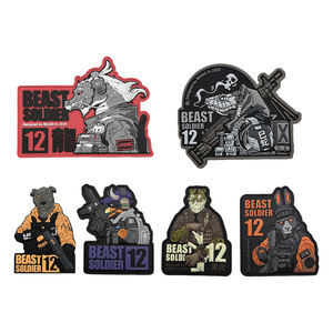 Parches Creativos con Diseño del Zodiaco Chino en Relieve 3D, de Goma PVC Impermeable, para Decoración de Gorras y Ropa - Product Image 1