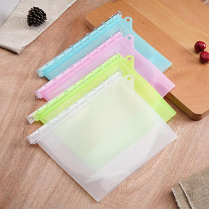 Cross-Border Self-Sealing Silicone Storage <b>Bags</b> for Food Vacuum Packaging Freezing Broth Fresh-Keeping and Sealed Storage - Product Image 1