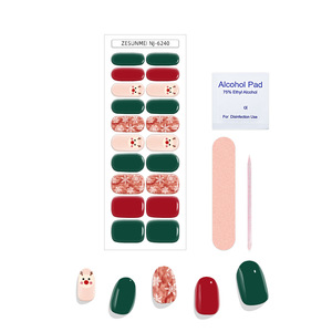 Tiras de Gel UV Semi-Curado 3D para Uñas en Caja, Estilo Salón, Adhesivos de Belleza para Uñas, Manicura Duradera, Adhesivos de Gel para Uñas DIY - Product Image 5