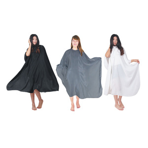 Fabbrica Custom Logo nero parrucchiere scialle impermeabile da barbiere mantelle di alta qualità per il taglio dei capelli <span class=keywords><strong>mantella</strong></span> per la <span class=keywords><strong>donna</strong></span> - Product Image 1