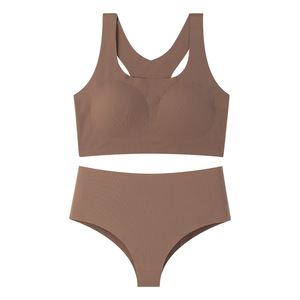 Conjuntos de bragas y sujetadores transpirables para mujer, venta al por mayor de ropa interior deportiva, ropa interior de moda para mujer, conjunto de lencería de talla grande para mujer - Product Image 4