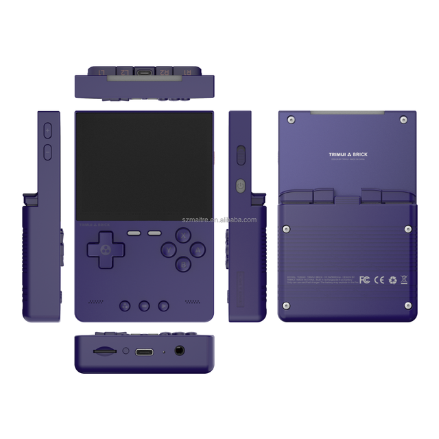 Newest Trimui Brick 3.2 Inch IPS Open Source 3000mAh Handheld Game Console Dual-Band Wi-Fi Built-in 3000 Games Kids Gift