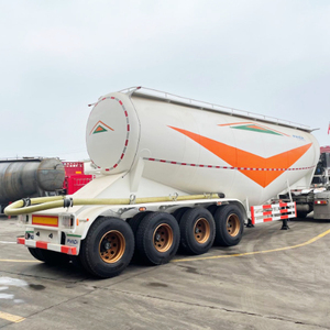 รถบรรทุกพ่วงบรรทุกซีเมนต์แบบ V ชนิด <span class=keywords><strong>4</strong></span> เพลา 60 ลูกบาศก์เมตร 70 ตัน สำหรับขนส่งซีเมนต์แบบผง - Product Image 4