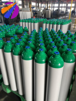 Cilindro de Oxígeno Portátil de Aluminio para Uso Médico NETC 8L 150 bar, Equipo de Gas Respiratorio, Botella para Hospital, Suministro del Fabricante