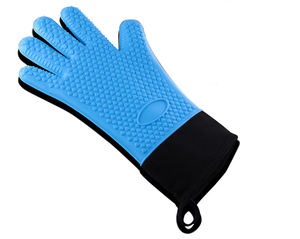 Gants de cuisine professionnels résistants à la chaleur, gants de cuisine en Silicone pour barbecue, Long nid de poule étanche et antidérapant pour la cuisine - Product Image 5