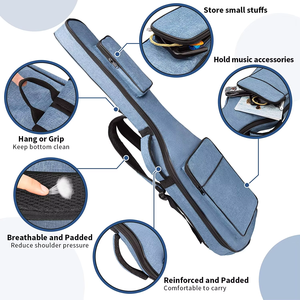 39インチ ソフト アコースティック クラシックギター ケース 厚手スポンジパッド入り ギター ギグバッグ 防水 ギター バックパック - Product Image 5