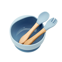 Bol de vaisselle pour tout-petits scolaire imprimé personnalisé sans BPA ensemble de bols à succion en silicone de qualité alimentaire pour bébé