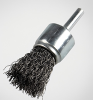 Brosse métallique en acier au carbone de 3/4 pouce / 19 mm avec tige hexagonale de 1/4 pour le décapage de la rouille et le nettoyage en profondeur, Fournisseur importateur